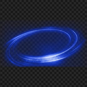 Blue Portal Fantasy Glowing Circle Transparent PNG