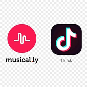 TikTok Square Logo & Musically Round Circle Icon