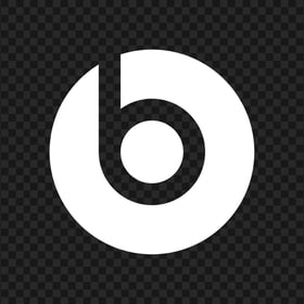 Beats White Logo Icon Transparent Background