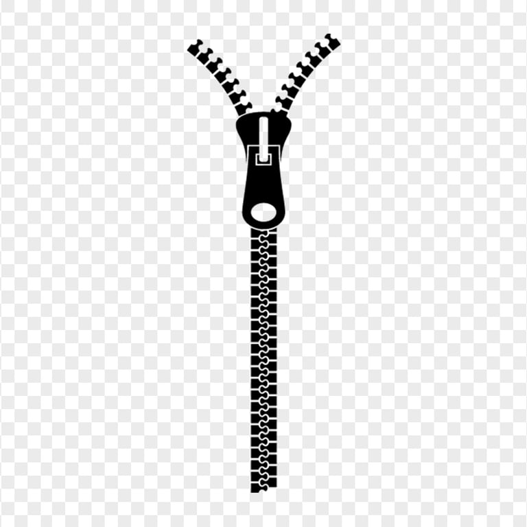 Black Zipper Icon PNG