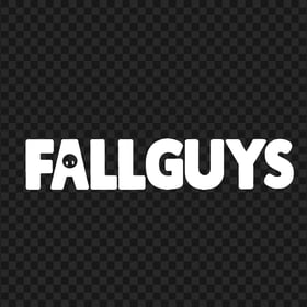 HD Fall Guys White Text Logo PNG