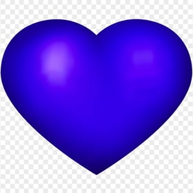 HD Dark Blue Heart Love Valentine Day Romantic PNG