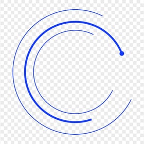 HD Blue Creative Swirl Circle Transparent PNG