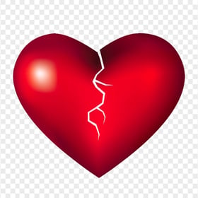 Love Suffering Broken Red Heart Transparent PNG