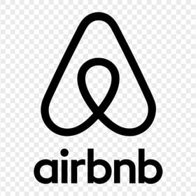HD Black Airbnb Logo With Symbol Sign Icon PNG Image