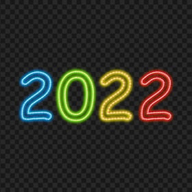Colored Led Light 2022 New Year HD PNG