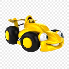 HD Cartoon Taxi Cab Toys Car PNG