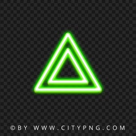 HD PNG PS Controller Green Triangle Neon Button Icon