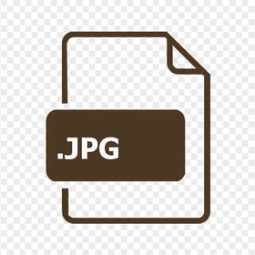 JPG Image File Brown Icon PNG