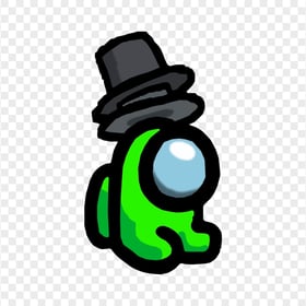 HD Lime Among Us Mini Crewmate Baby Double Top Hat PNG