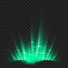 Glowing Green Rays Effect FREE PNG