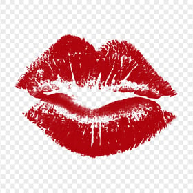Romance Red Kiss Lips HD PNG