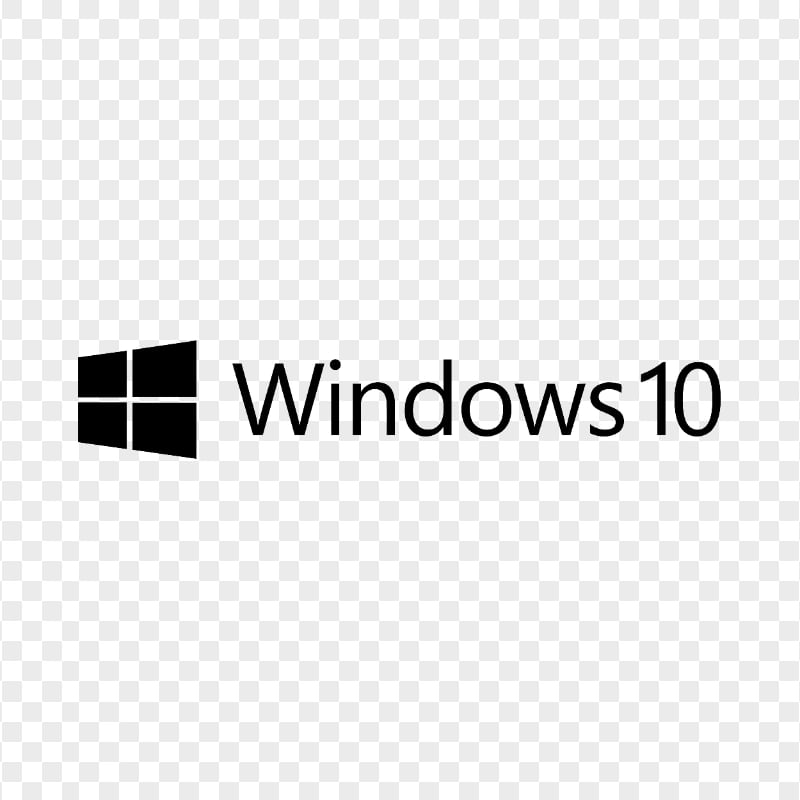 Windows 10 Black Logo Image PNG | Citypng