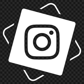 Creative Square White Instagram Icon
