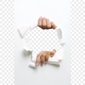 HD Hands Tearing Paper PNG