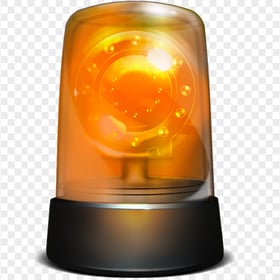 HD Orange Beacon Siren Alarm Illustration PNG