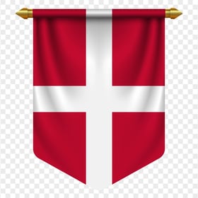 HD Denmark Pennant Flag PNG