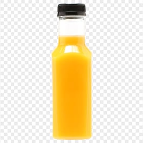 HD Glass Bottle Of Orange Juice PNG