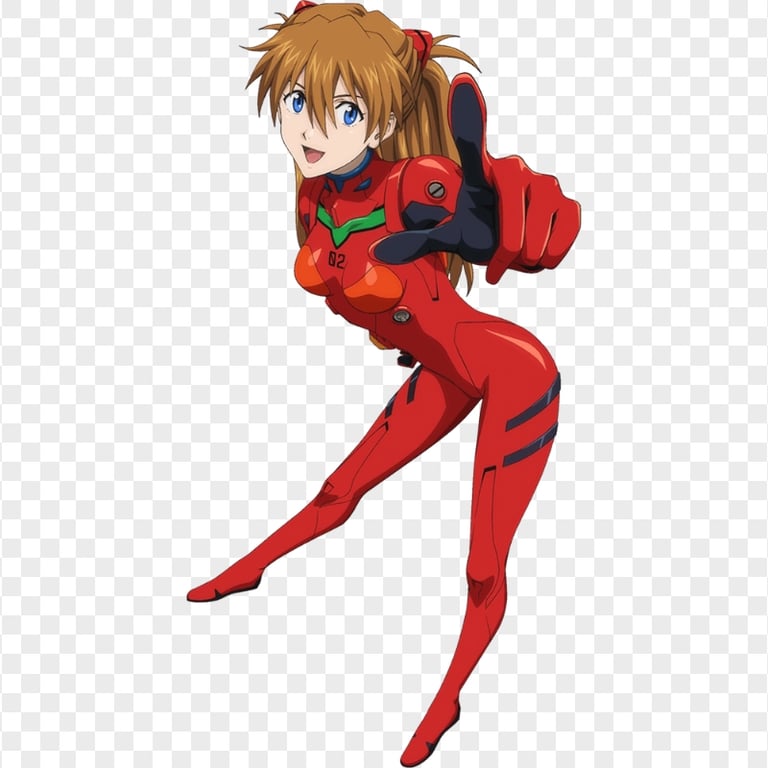 HD Asuka Sohryu Neon Evangelion Genesis PNG