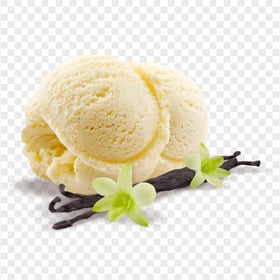 Vanilla Ice Cream Ball Scoop PNG IMG
