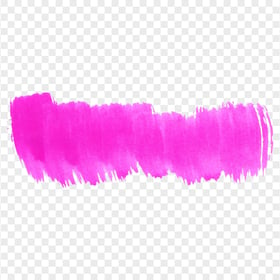 HD Pink Watercolor Brush Banner PNG