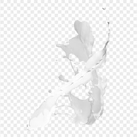 HD Milk Splatter White Liquid Splash PNG