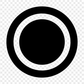 PS Controller Circle Black Button Icon PNG