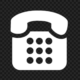 HD Classic Traditional Telephone Icon On White PNG