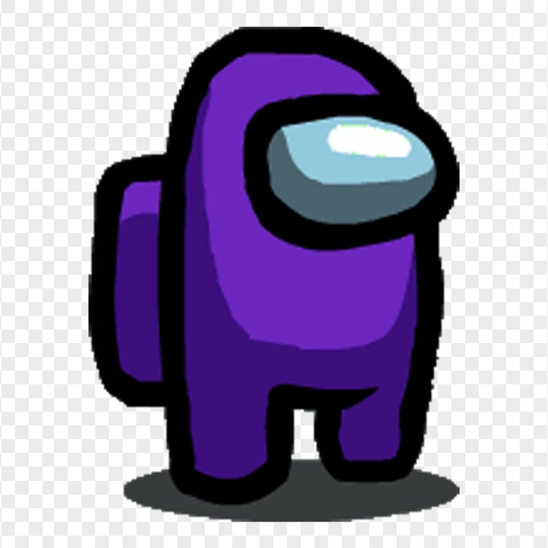 Purple Among Us Character PNG
