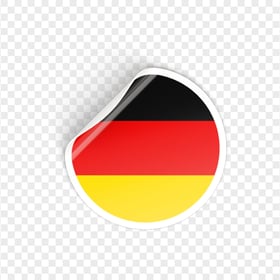 Round Germany Flag Sticker Icon PNG