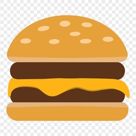 PNG Flat Hamburger Cheeseburger Icon