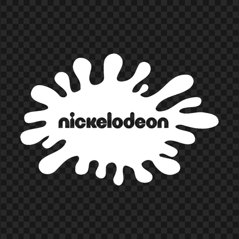 Nickelodeon Nick White Splash Logo Icon PNG Citypng