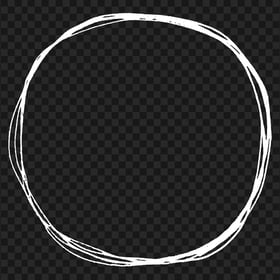 Doodle Pencil Sketch Drawing White Circle HD PNG