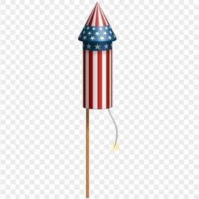 Fireworks Firecracker US Flag Rocket Download PNG