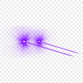 Purple Eyes Lazer Flare Effect Side View PNG