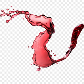HD Red Wine Liquid Splash Transparent PNG