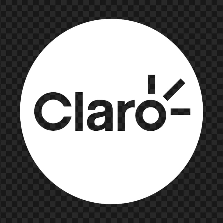 HD Claro White Logo Transparent PNG