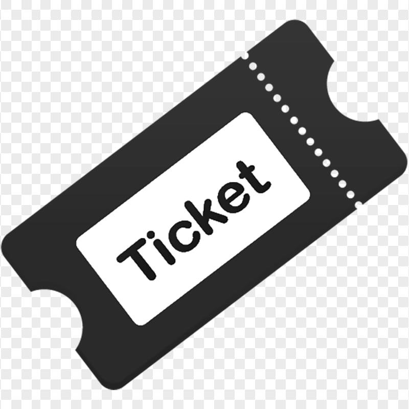 Black Ticket Vector Flat Logo Icon FREE PNG | Citypng