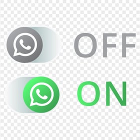 HD Two Whatsapp Web Buttons On Off Icons PNG