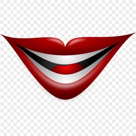 Joker Smile Lips Mouth Vector Illustration