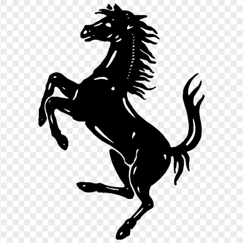 Ferrari Horse Silhouette Logo PNG | Citypng