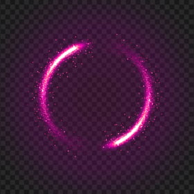 Pink Sparks Line Circle Light PNG