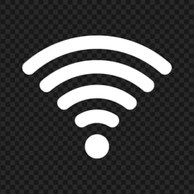 White Wireless Wifi Internet Connection Signal Icon PNG IMG