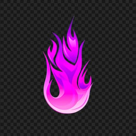 FREE Clipart Purple Fire Flame Icon PNG