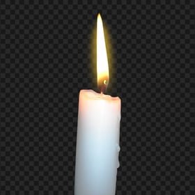 Real White Wax Candle FREE PNG