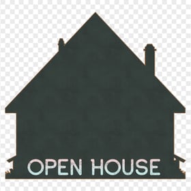 HD Open House Chalkboard Transparent PNG