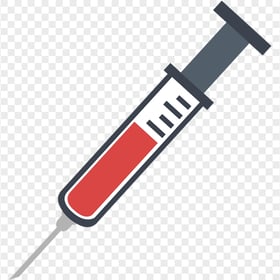 Gray Syringe Injection Flat Computer Icon