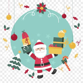 Christmas Santa Claus Vector Illustration FREE PNG