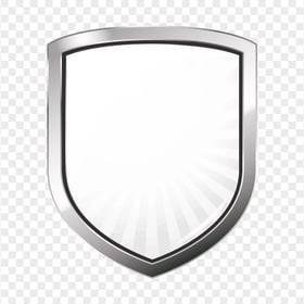 Download HD Metal White Shield Guard Icon PNG