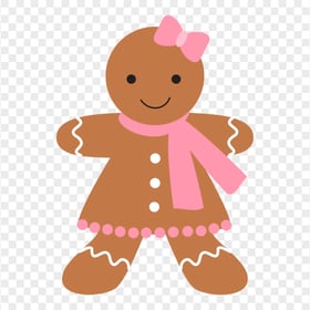 HD Cartoon Clipart Gingerbread Girl PNG